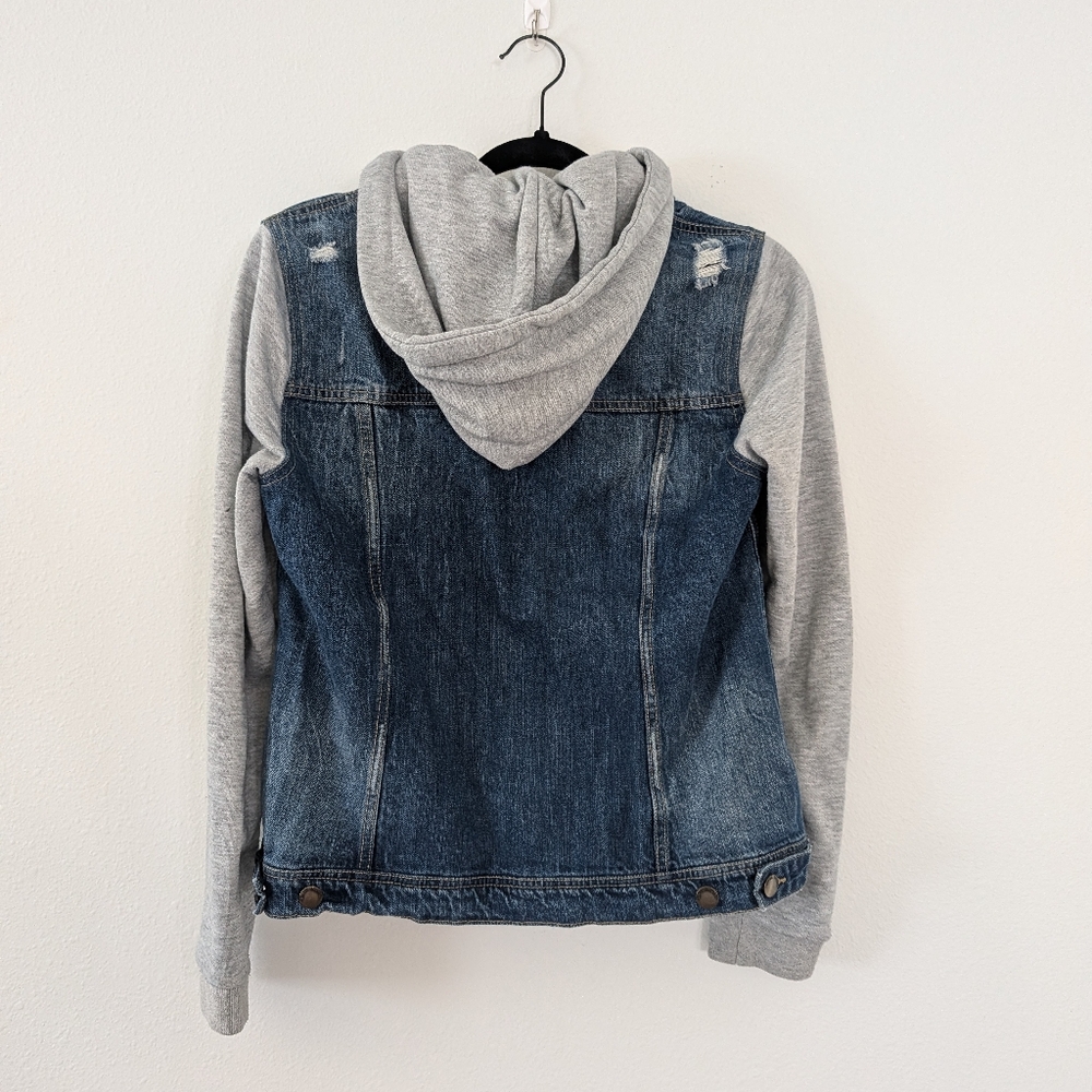 Life In Progress Hooded Jean Jacket Size M - Picture 6 of 6